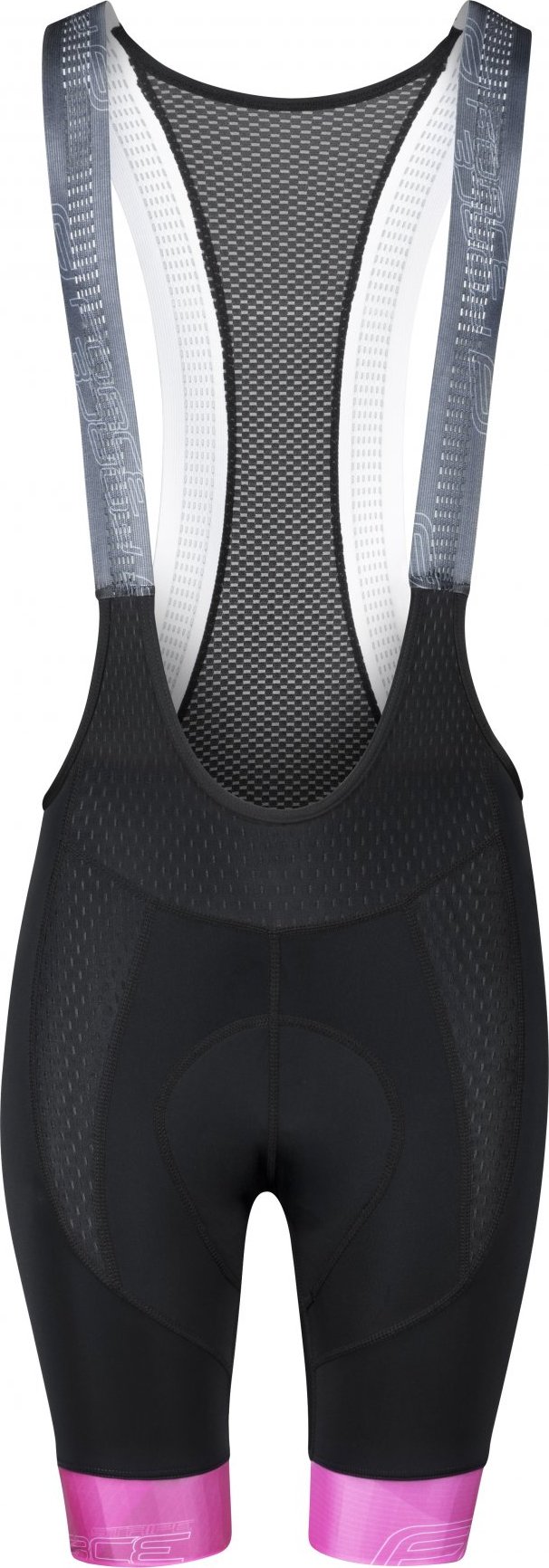 FORCE kraťasy F STRIPE LADY se šráky a vl, černo-růž Velikost: XXL