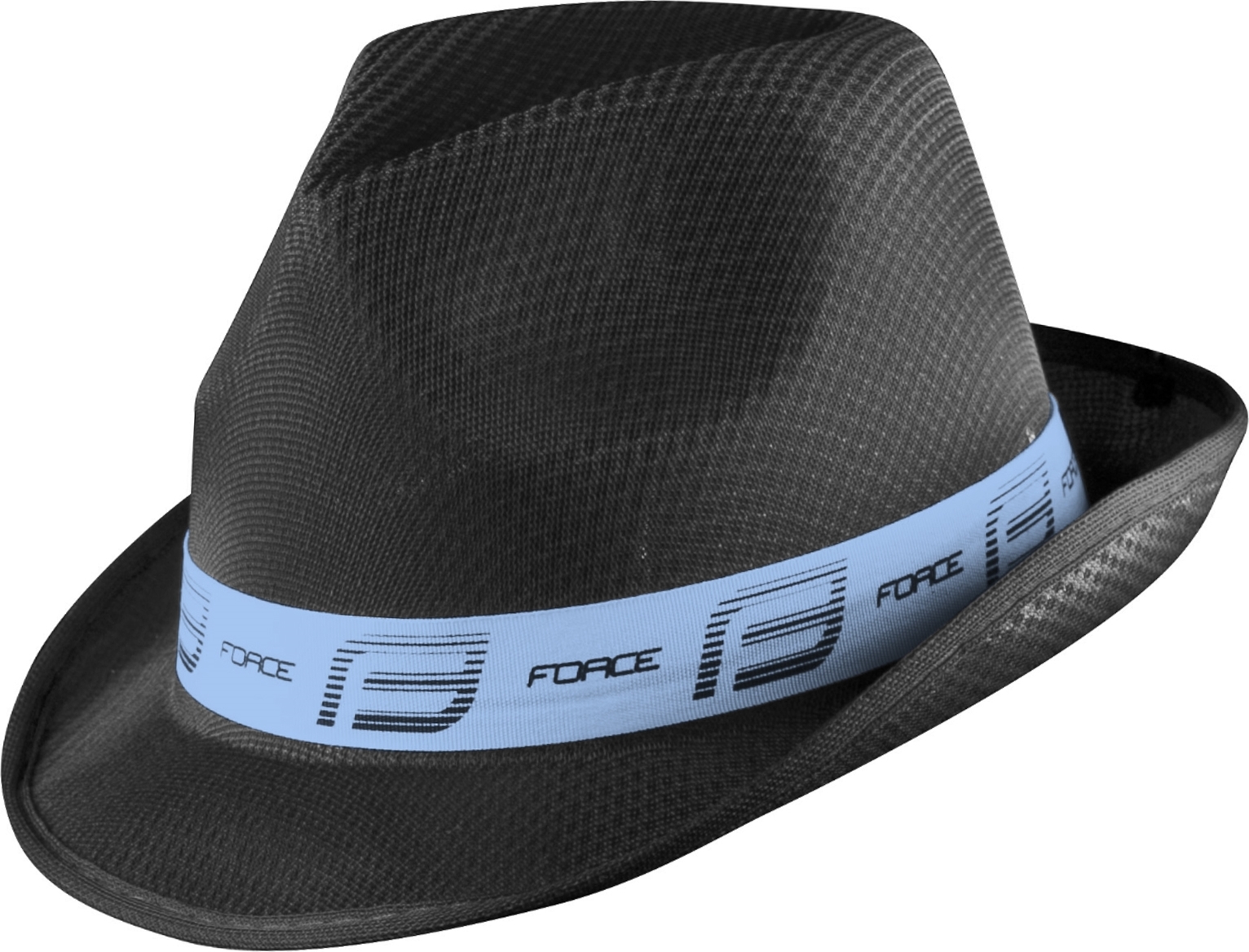 klobouk FORCE PANAMA, černý-pastel.modrý