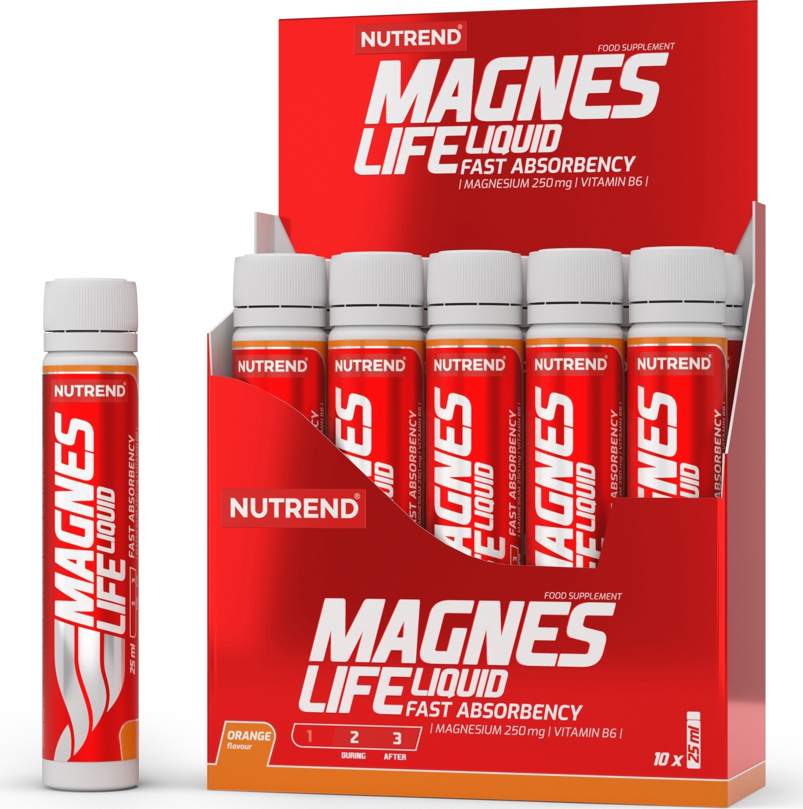 Nutrend Magneslife 10 x 25 ml - pomeranč