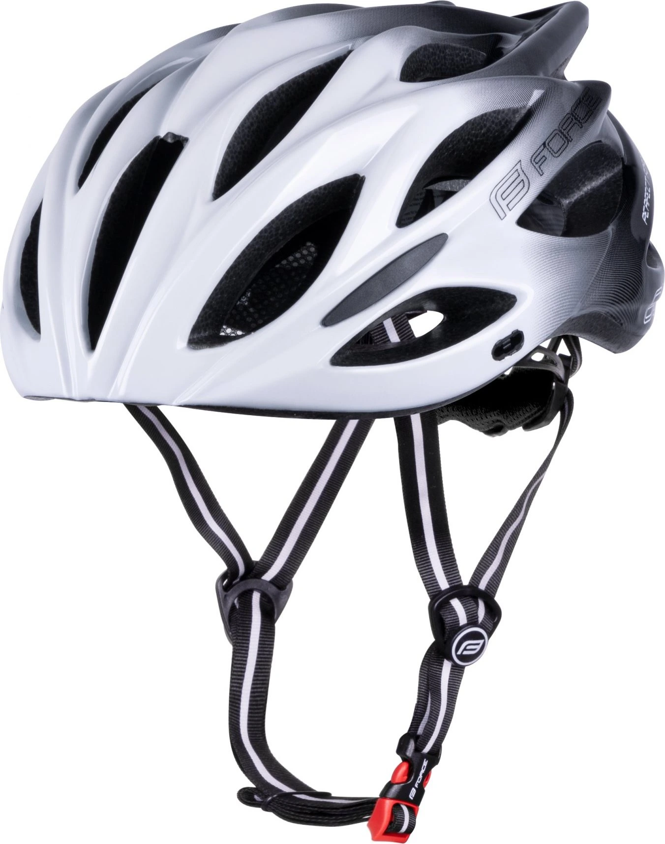 přilba FORCE BULL HUE, bílo-černá Velikost: S-M