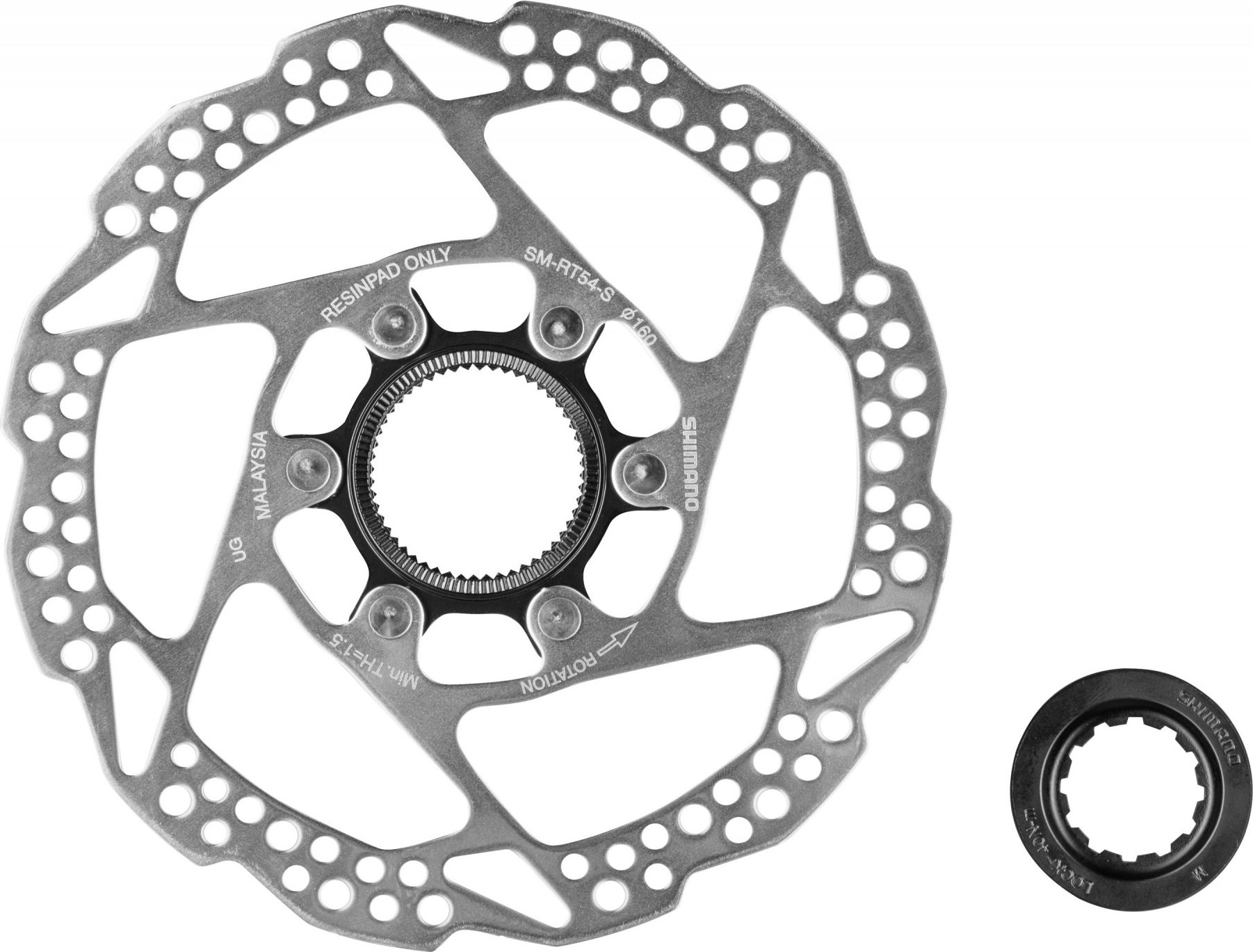 SHIMANO kotouč brzdový SH SMRT54 CENTER LOCK 160mm