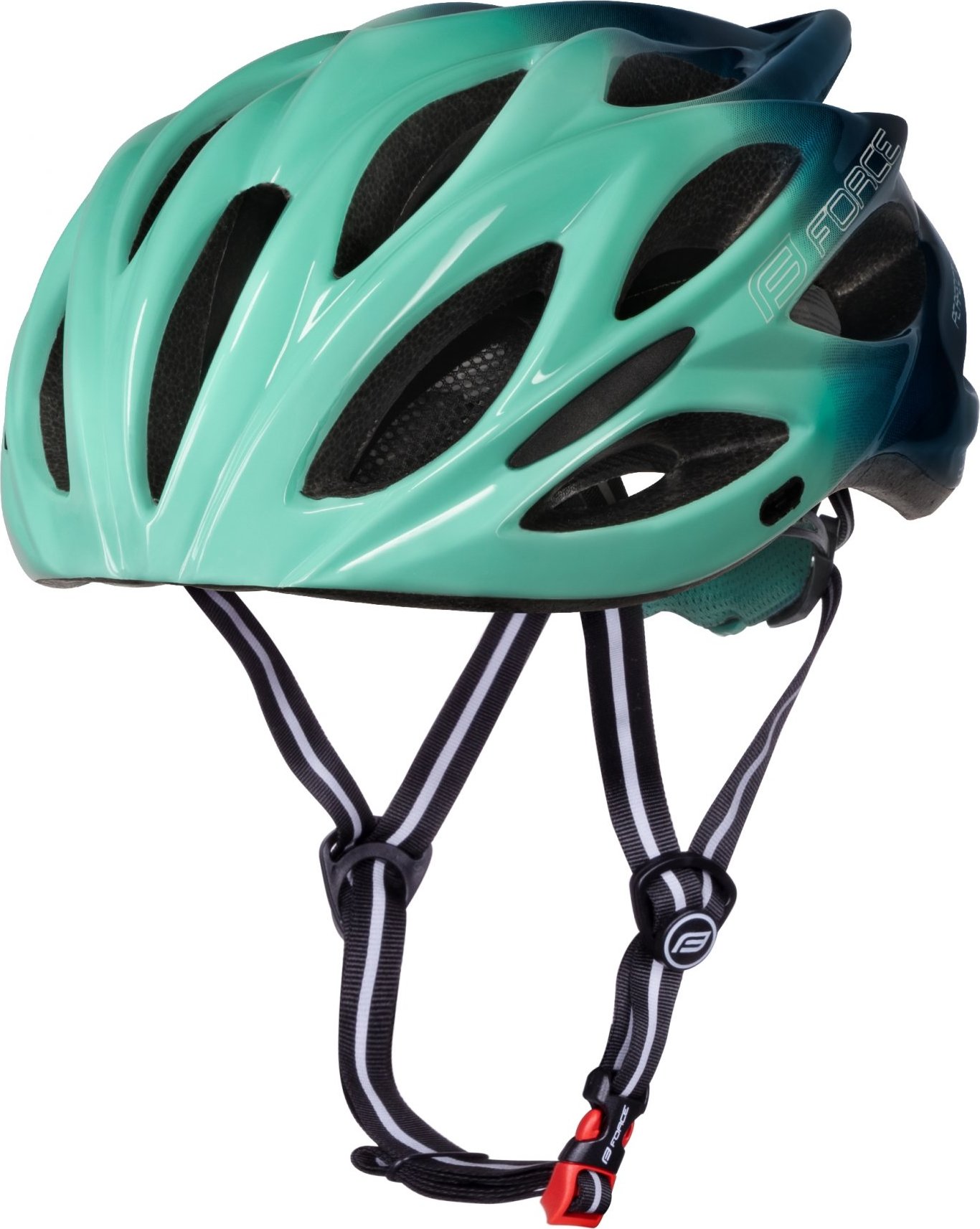 přilba FORCE BULL HUE, mint-navy modrá Velikost: L-XL