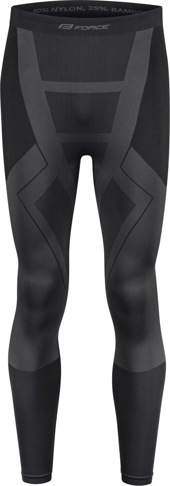 kalhoty funkční FORCE GRIM, černé Velikost: XL-XXL