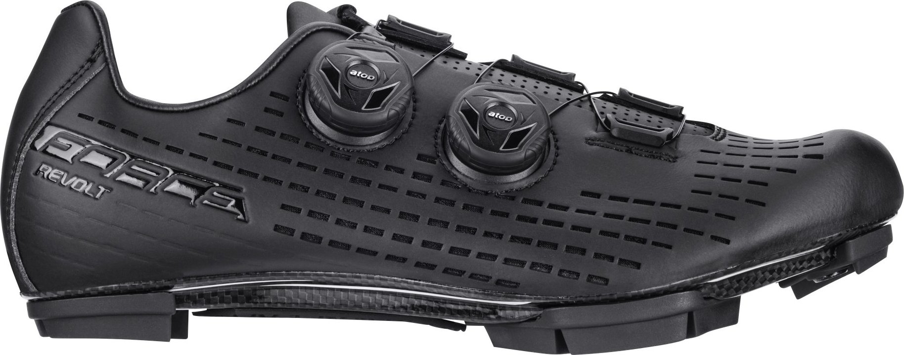 tretry FORCE MTB REVOLT CARBON, černé Velikost: 41