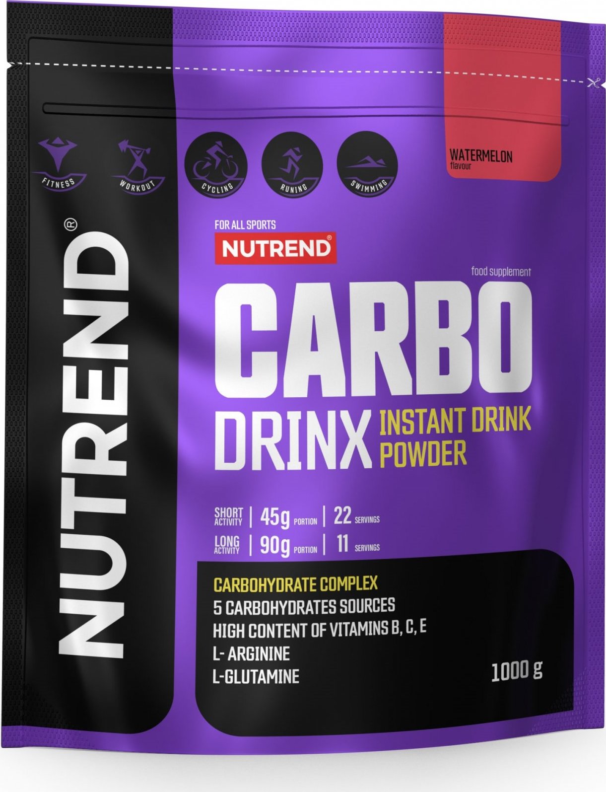 NUTREND Carbodrinx, sáček, 1000 g meloun