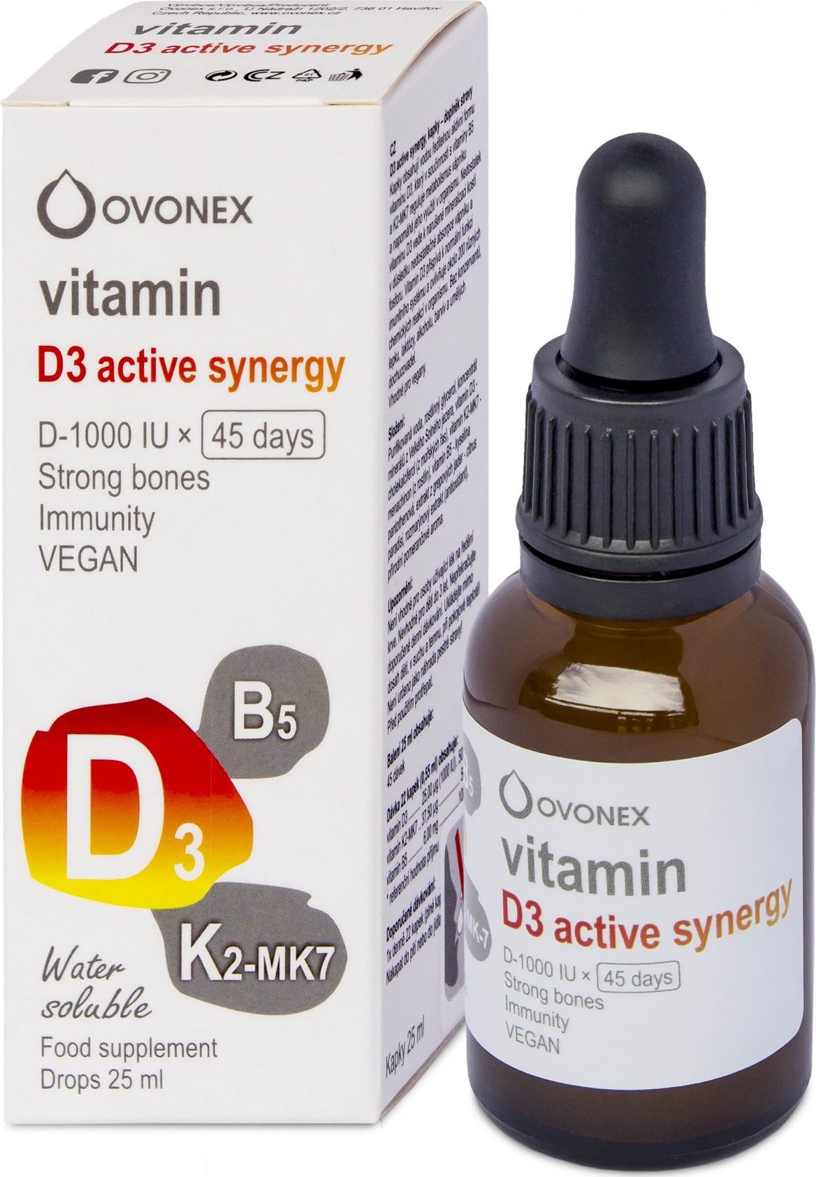 Ovonex Vitamin D3 Active Synergy, 25 ml