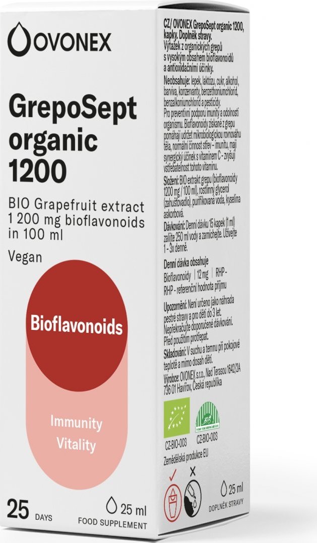 Ovonex GrepoSept ORGANIC 1200, 25 ml