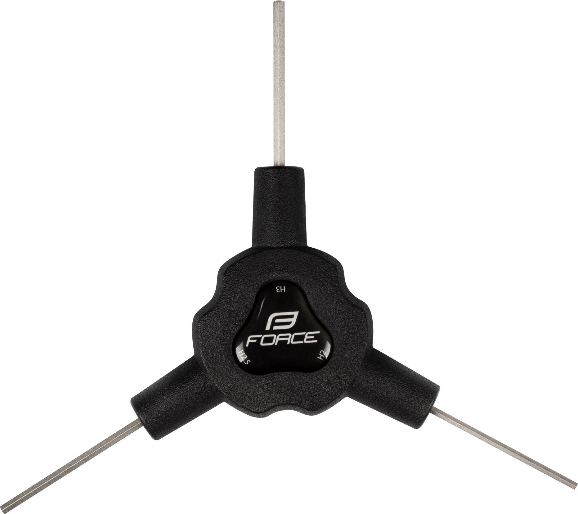 klíč Y inbus FORCE trojstranný 2/ 2,5/ 3 mm, černý