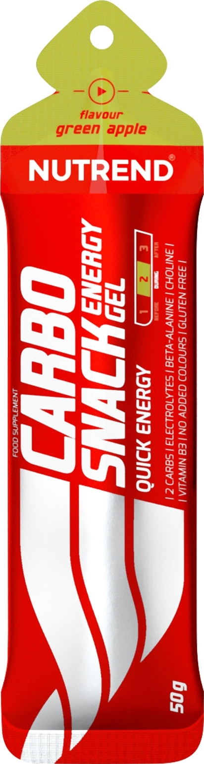 NUTREND Carbosnack gel, sáček, 50 g zelené jablko