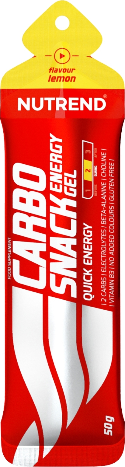 NUTREND Carbosnack gel, sáček, 50 g citron
