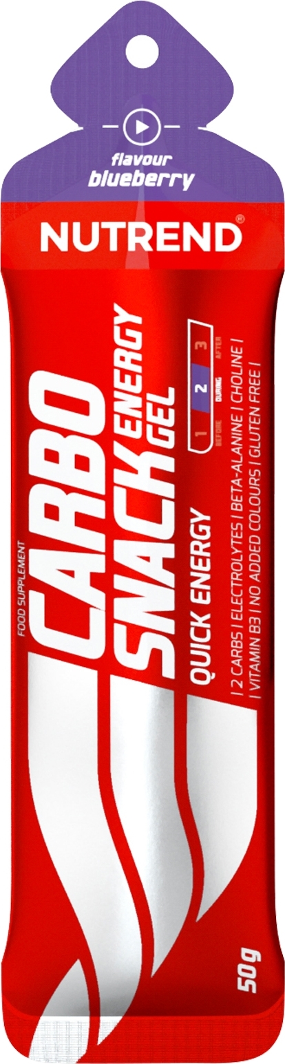 NUTREND Carbosnack gel, sáček, 50 g borůvka