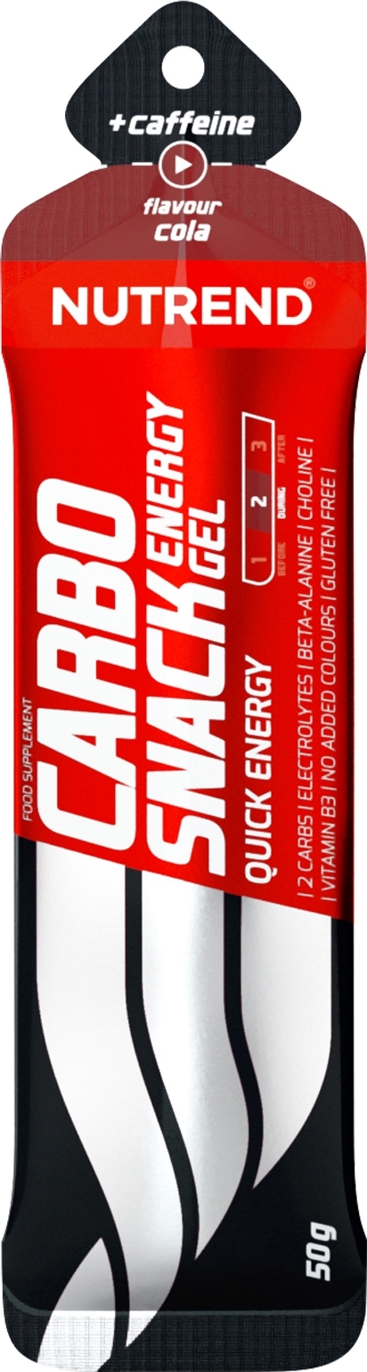 NUTREND Carbosnack gel + kofein, sáček, 50 g cola