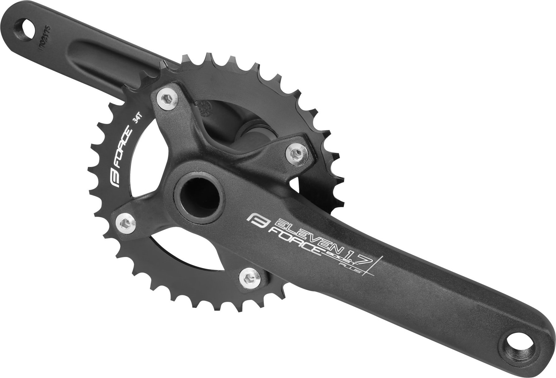 kliky FORCE ELEVEN1.7B+ Al 34z s osou 175mm, černé