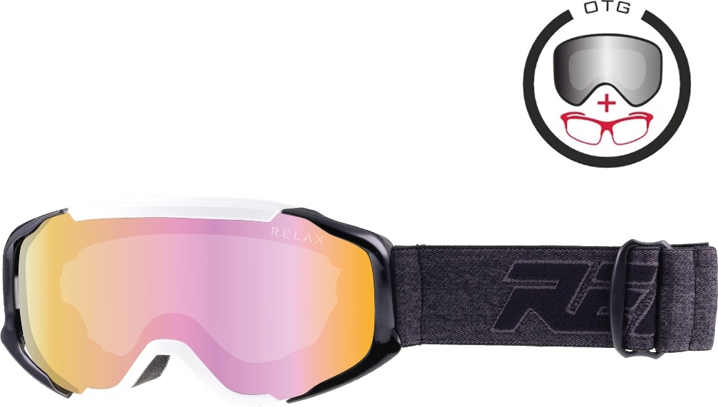 Dětské lyžařské brýle RELAX De-vil bílé