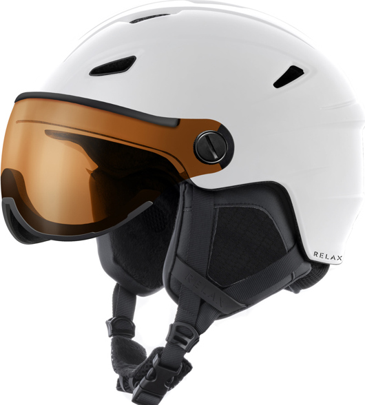 Unisex lyžařská helma RELAX Stealth bílá Velikost: M