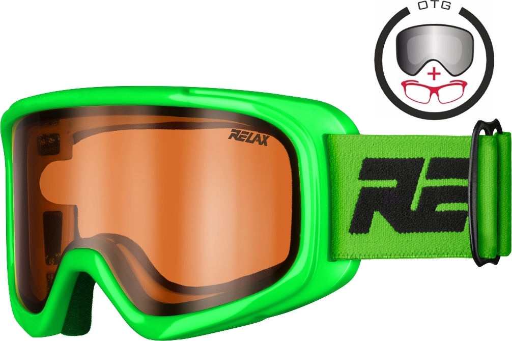 Dětské lyžařské brýle RELAX Bunny  zelená