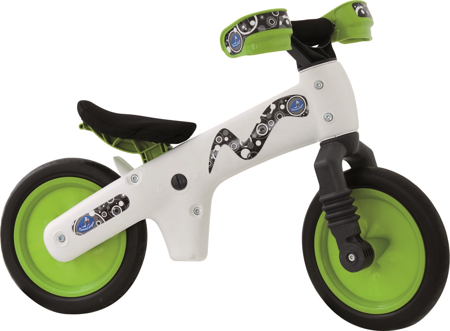 odrážedlo BELLELLI B-BIP, bílo-zelené