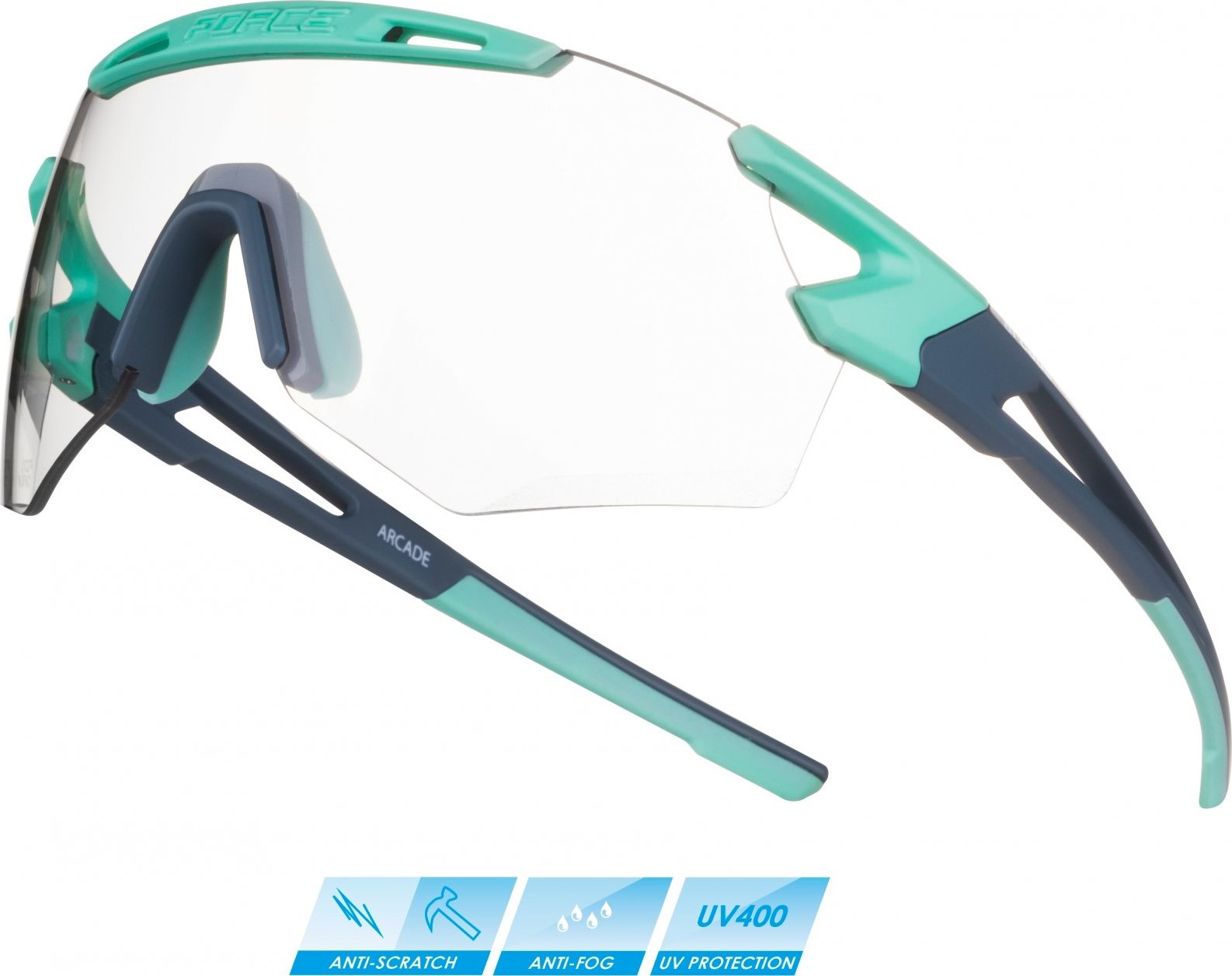 FORCE brýle F ARCADE,mint-stormy bl., fotochrom. skla