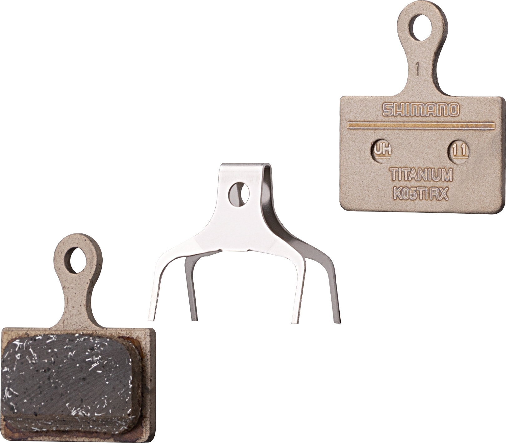SHIMANO destičky brzdové SH K05TI polymerové, s pružinou