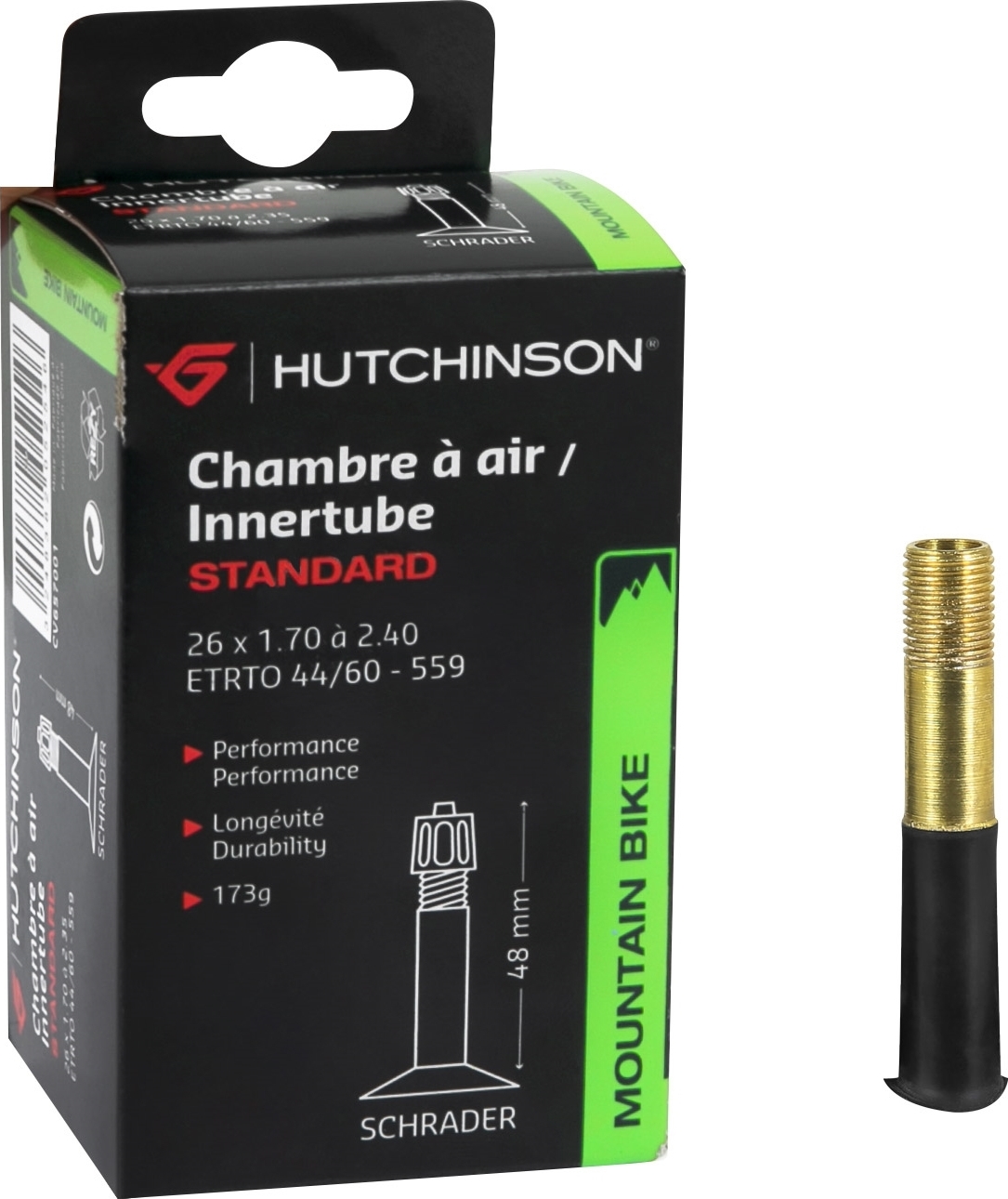 duše HUTCHINSON 26x1,70/ 2,4 AV 48mm, krabička