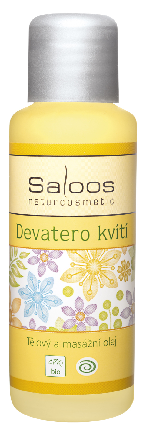 Saloos Devatero kvítí - Bio tělový a masážní olej 250 ml - spotřebujte nejlépe do 07/2024 Objem: 250 ml