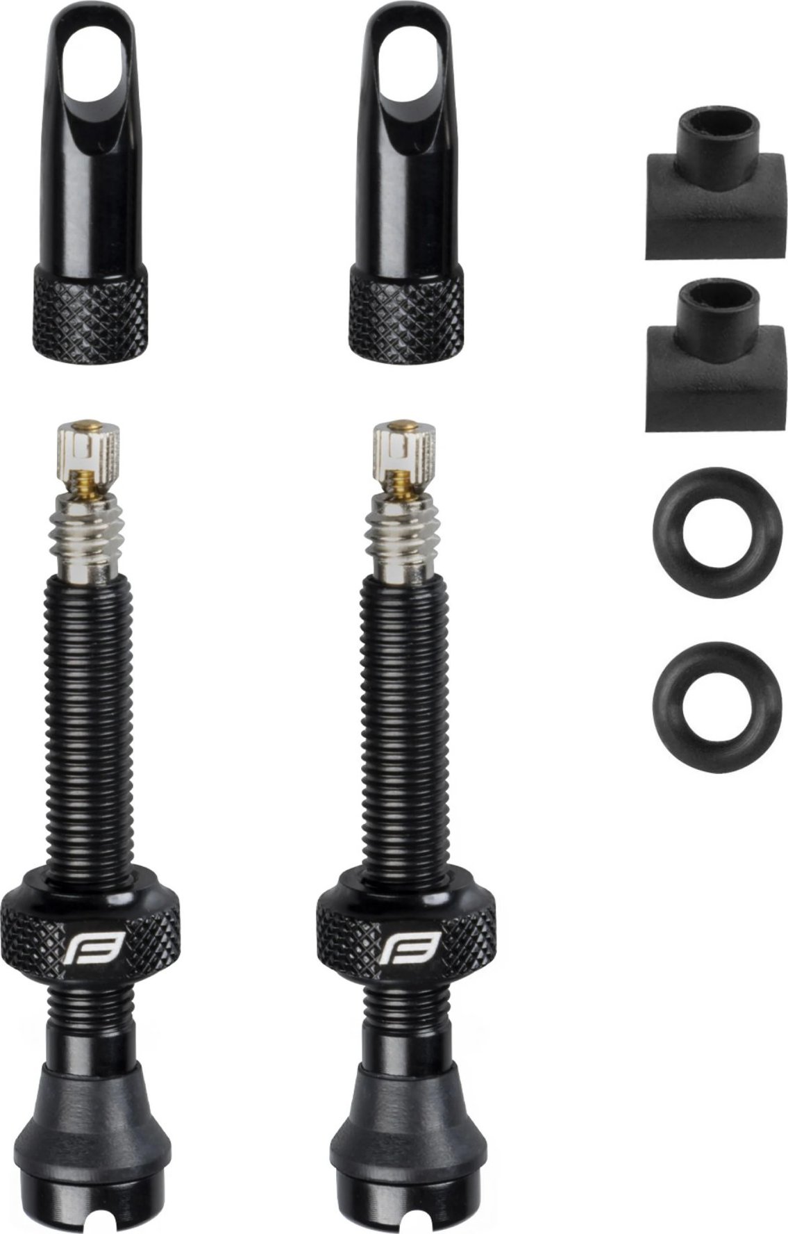 ventilky FORCE pro bezdušový systém 2xFV 44mm,čern