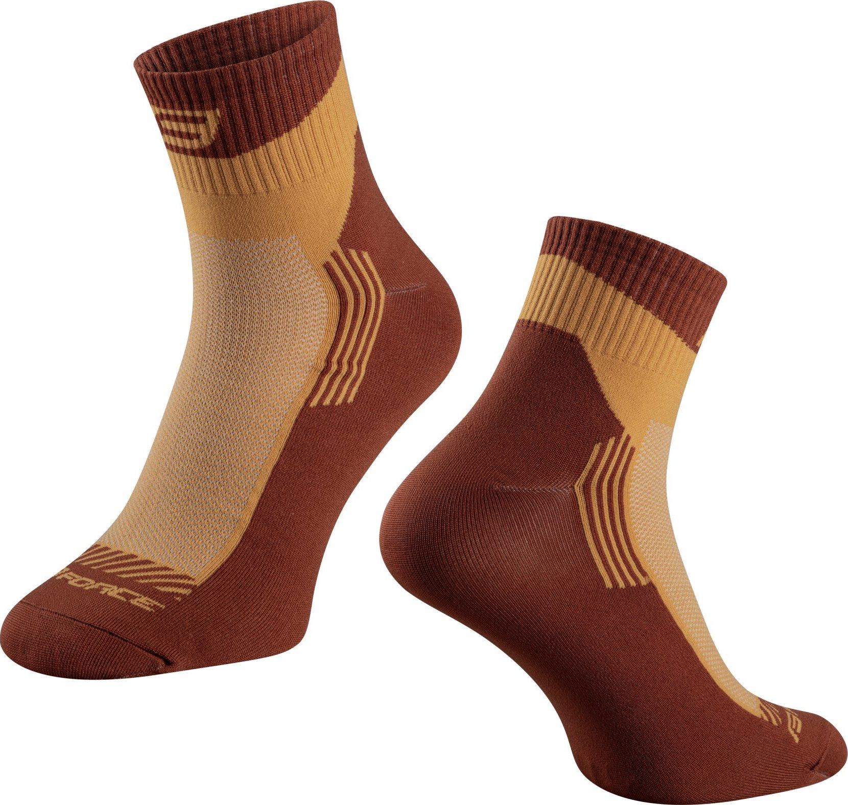 ponožky FORCE DUNE, hnědé Velikost: S-M/36-41