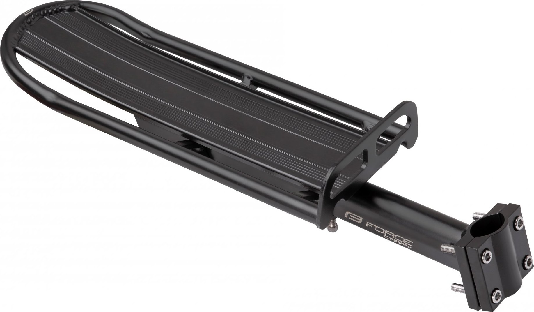 nosič FORCE CARRY na sedlovku 25,0-31,6mm Al,černý
