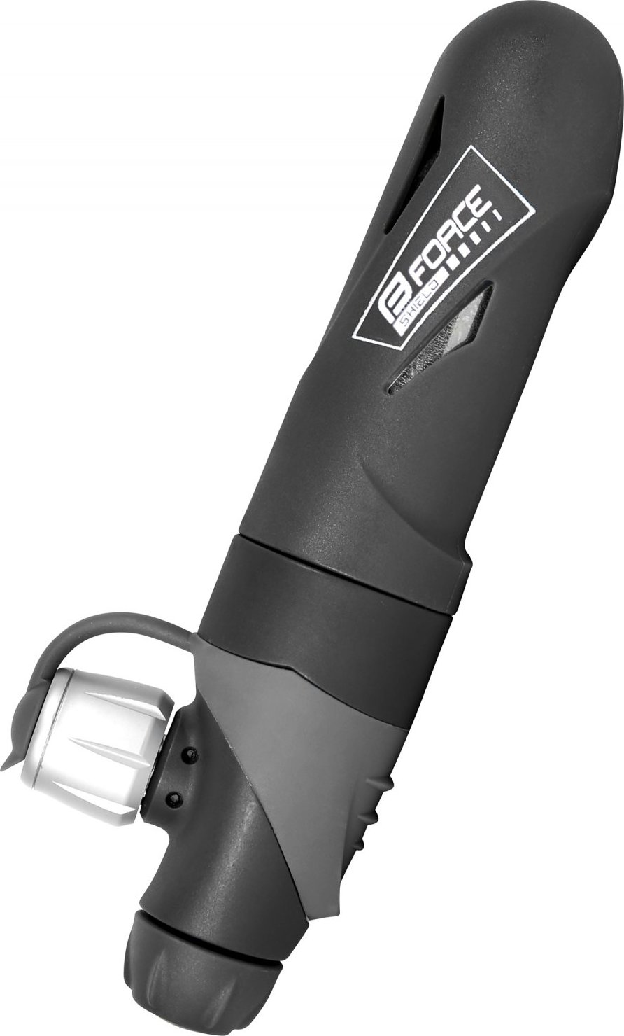 inflátor FORCE SHIELD na CO2 bombičku, šedý