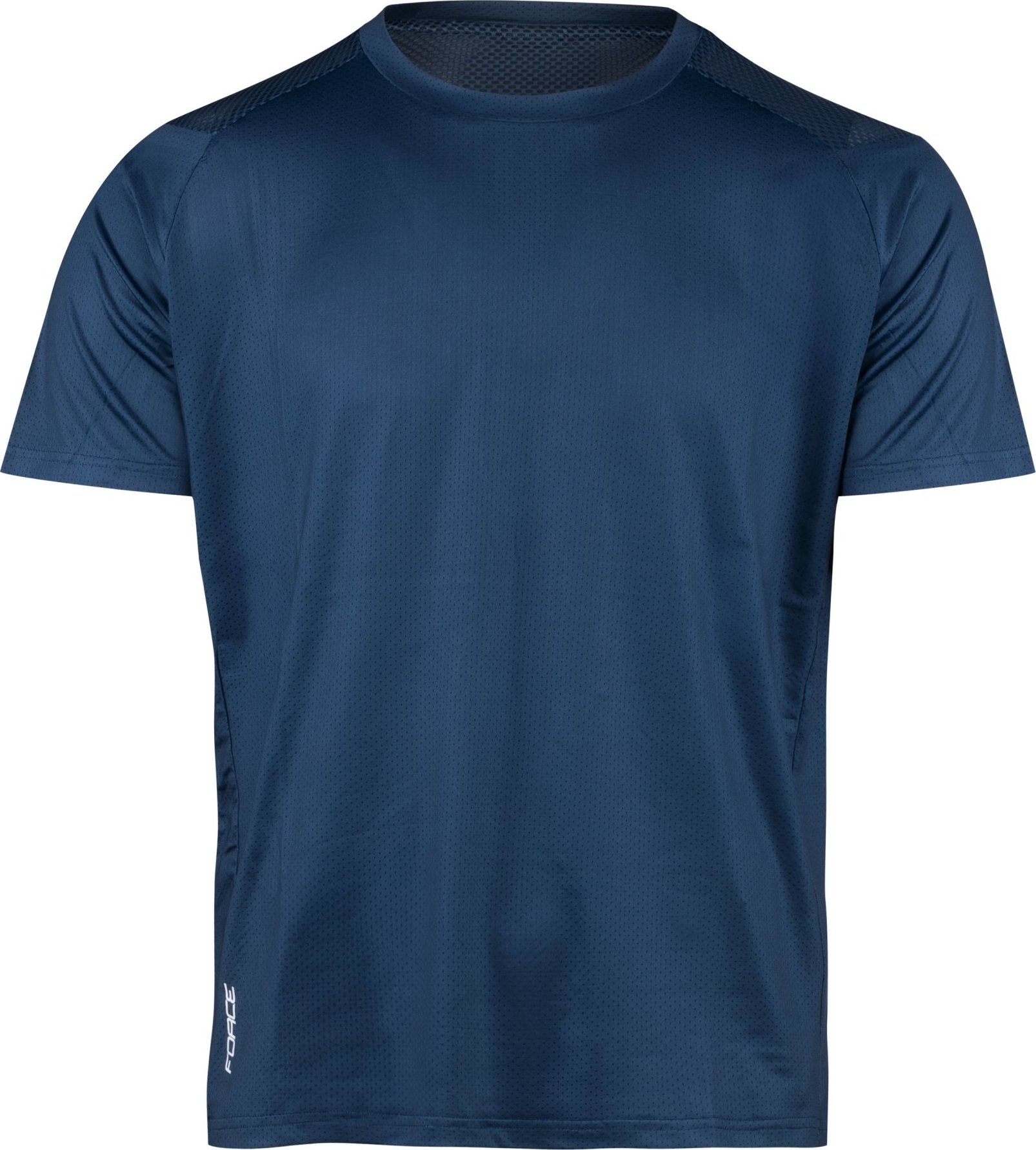 dres FORCE MTB MOUNT krátký rukáv, tm. modrý Velikost: S