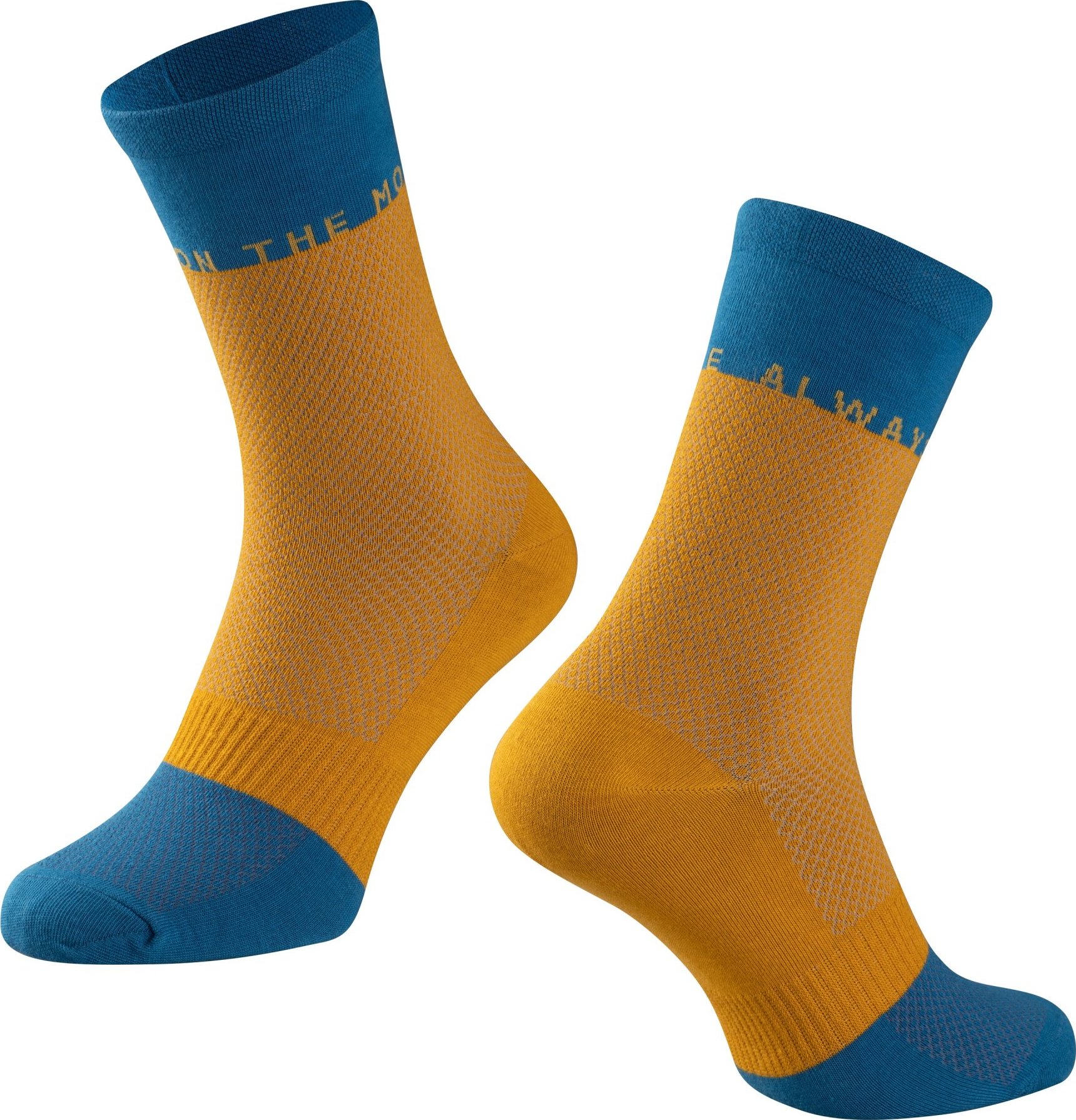 ponožky FORCE MOVE, žluto-modré Velikost: S-M/36-41