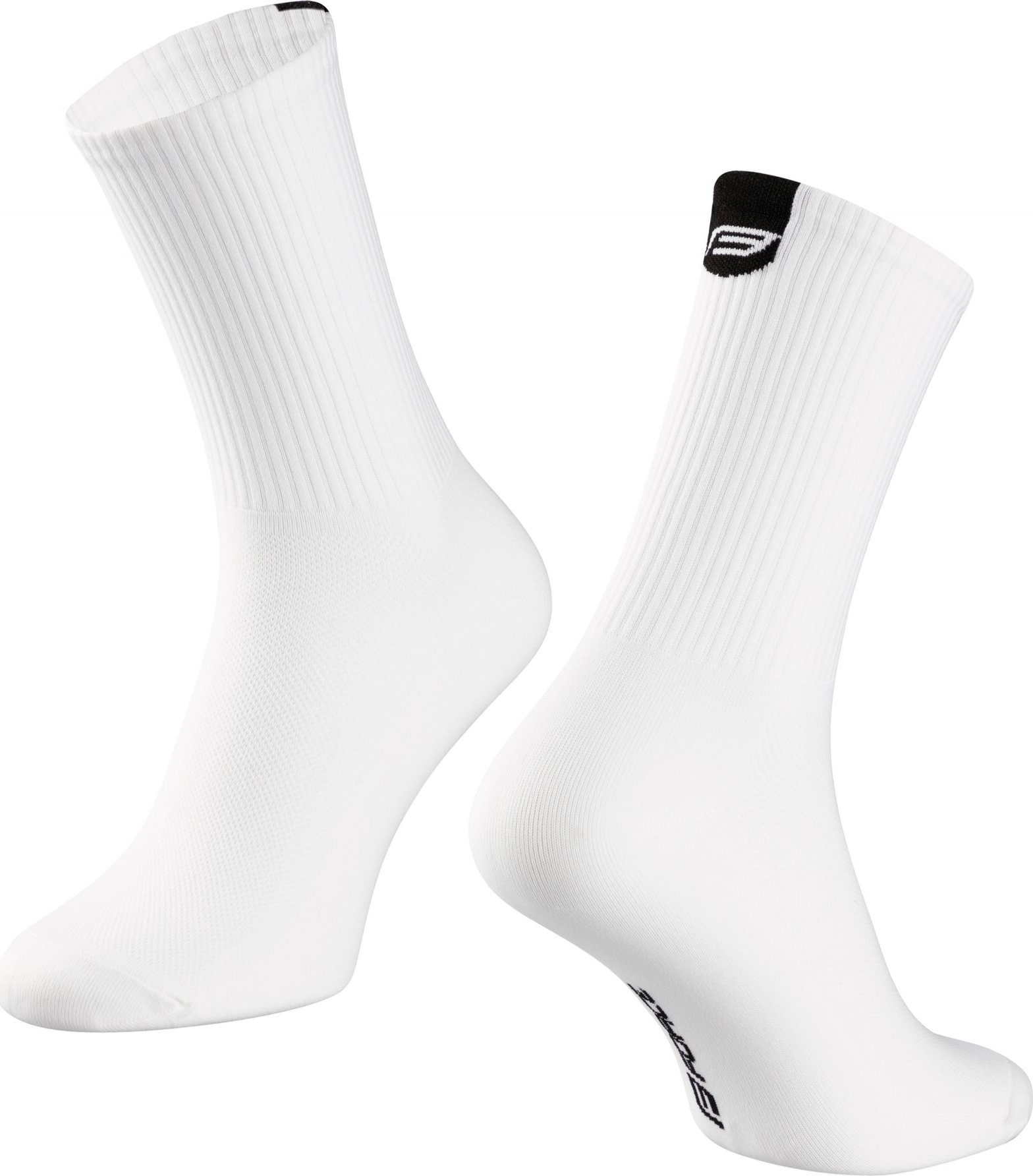ponožky FORCE LONGER SLIM, bílé Velikost: L-XL/42-46