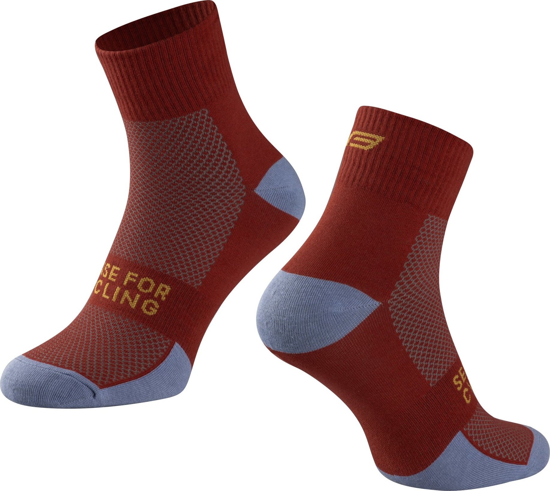 ponožky FORCE EDGE, červeno-modré Velikost: S-M/36-41