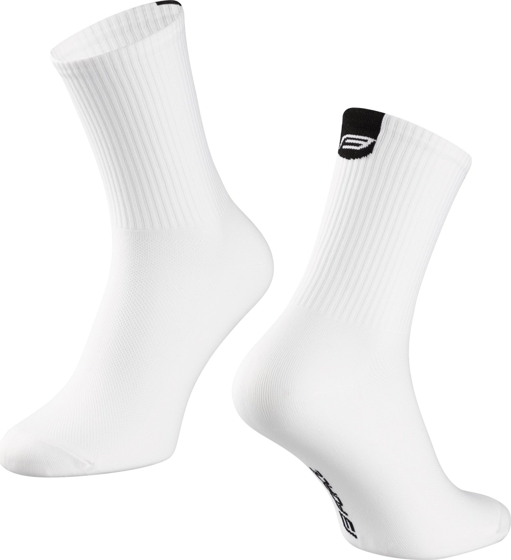 ponožky FORCE LONGER, bílé Velikost: L-XL/42-46