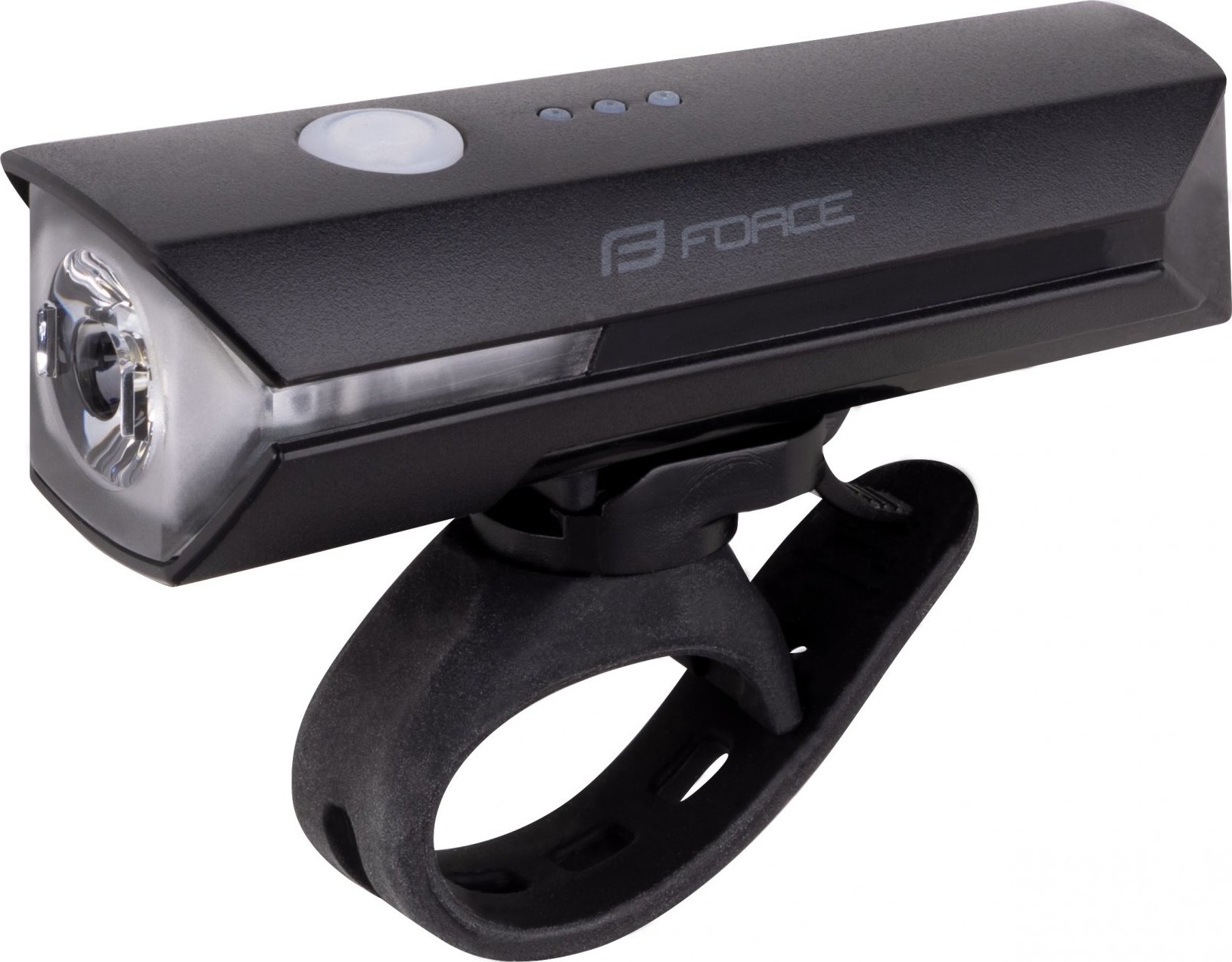 světlo přední FORCE FLUX 550LM USB, černé