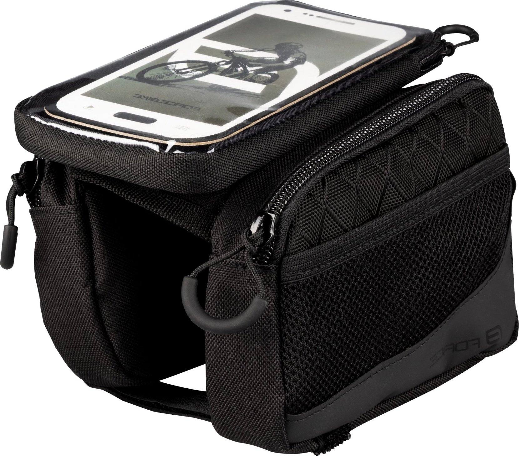 brašna na rám FORCE DUAL smartphone, černá