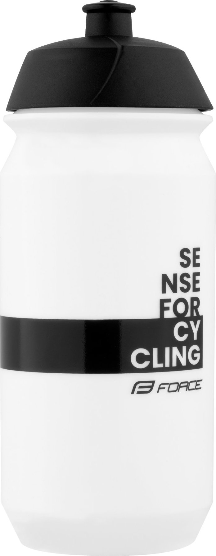 láhev FORCE FINE 0,5 l, bílo-černá