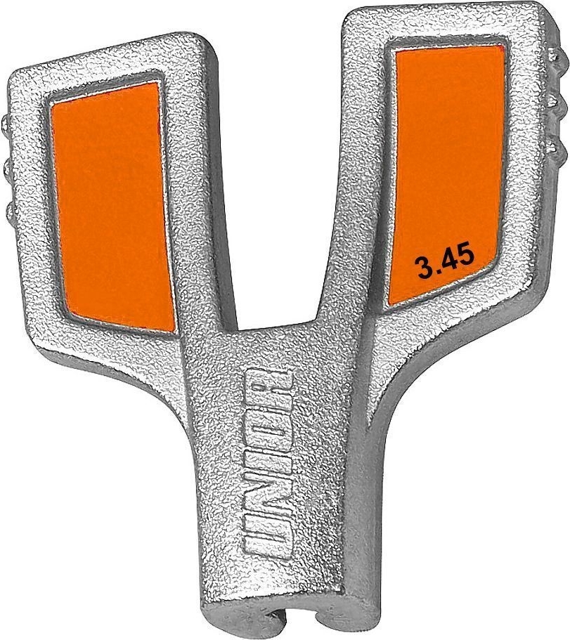 centrklíč UNIOR motýlek 3,45 mm, oranžový