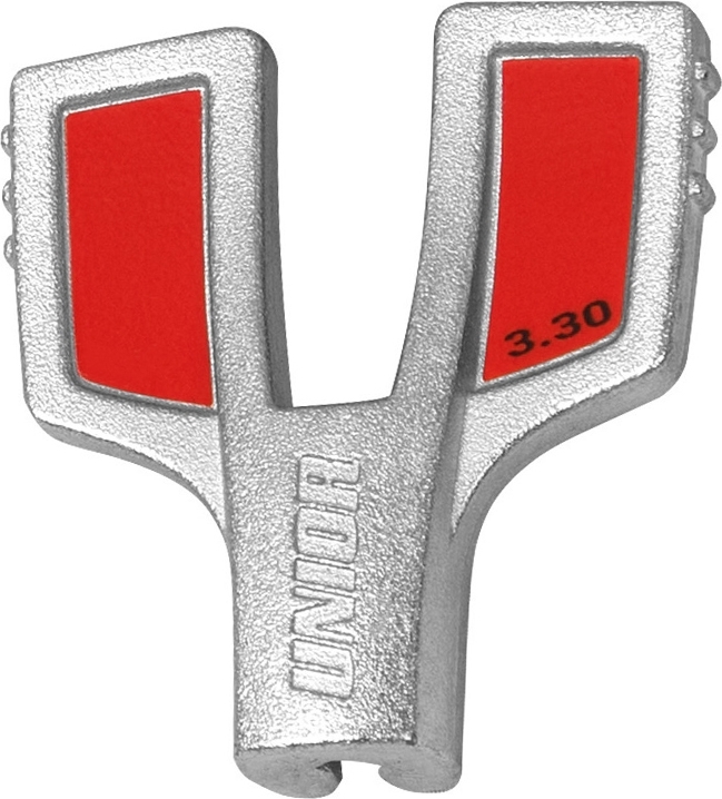 centrklíč UNIOR motýlek 3,3 mm, červený