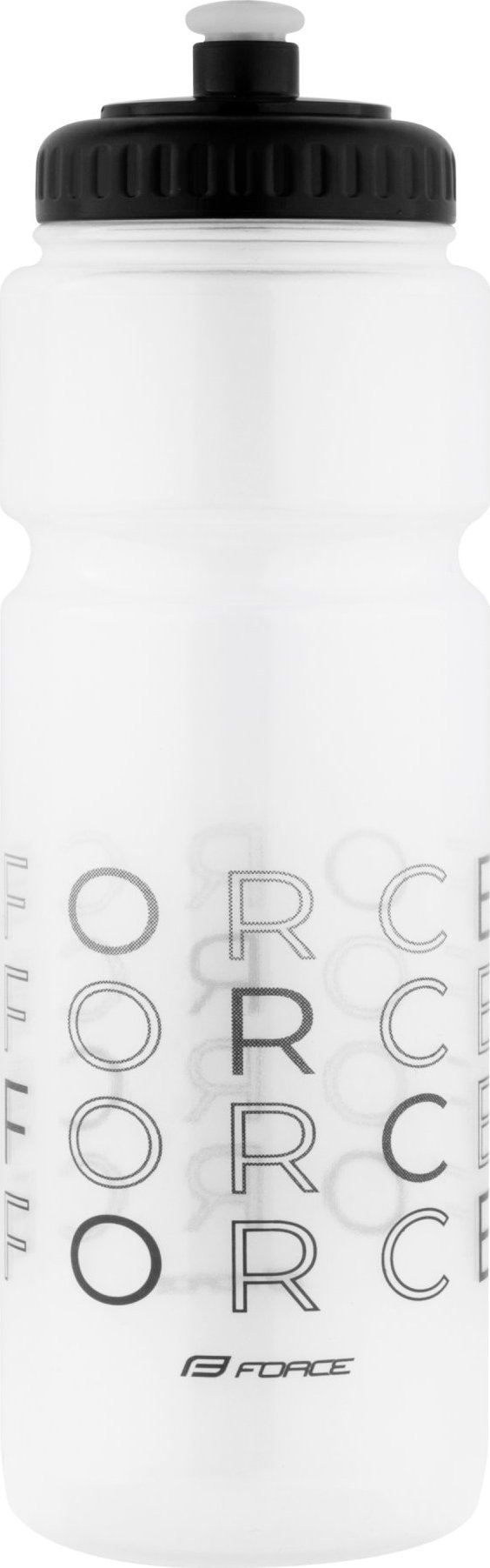 láhev FORCE ENJOY 0,75 l, transparentní-černá