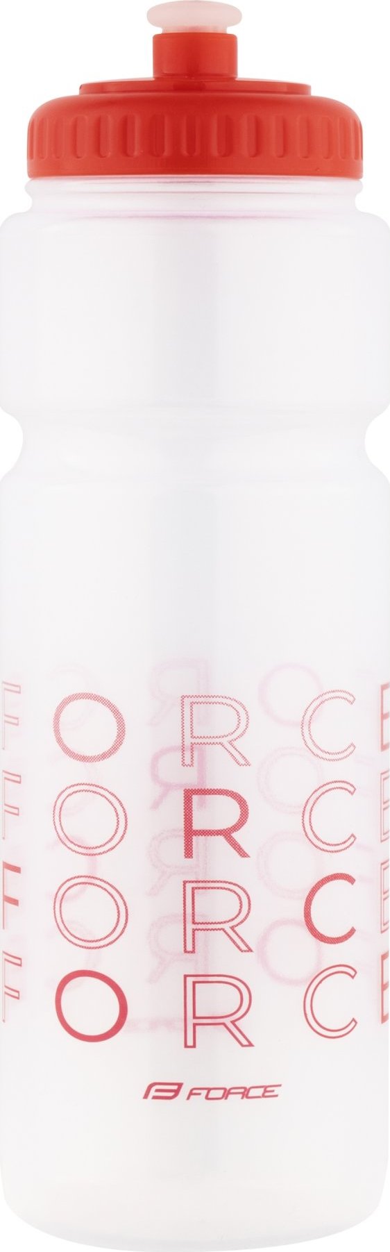 láhev FORCE ENJOY 0,75 l, transparentní-červená