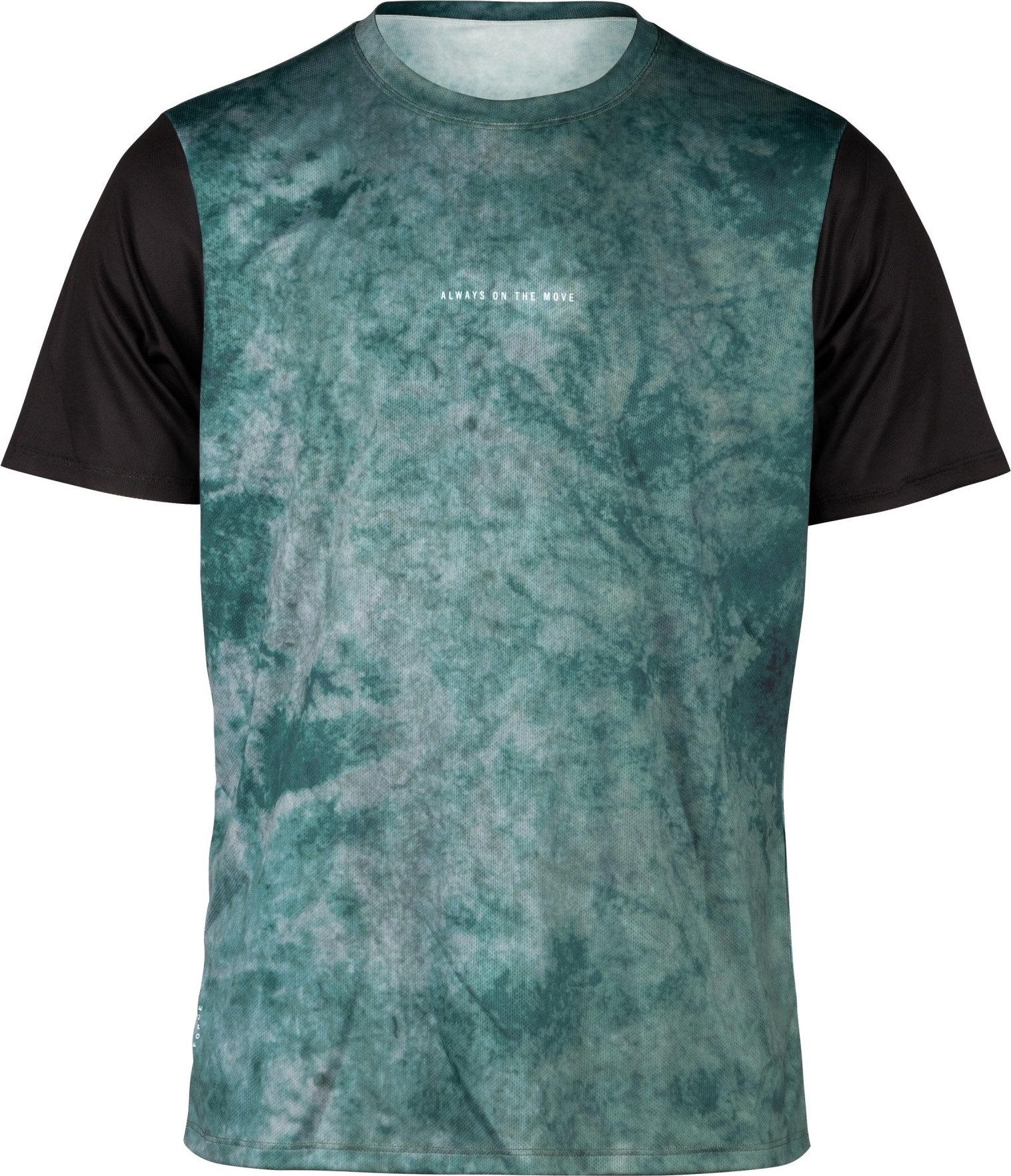 dres FORCE MTB MOVE krátký rukáv, tm. zelený Velikost: M