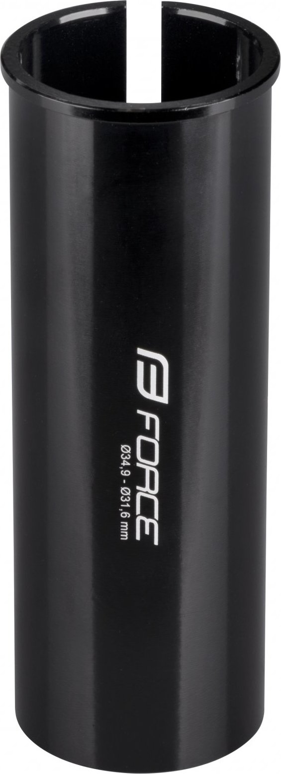 redukce sedlovky FORCE 34,9-31,6mm, hliníková, črn