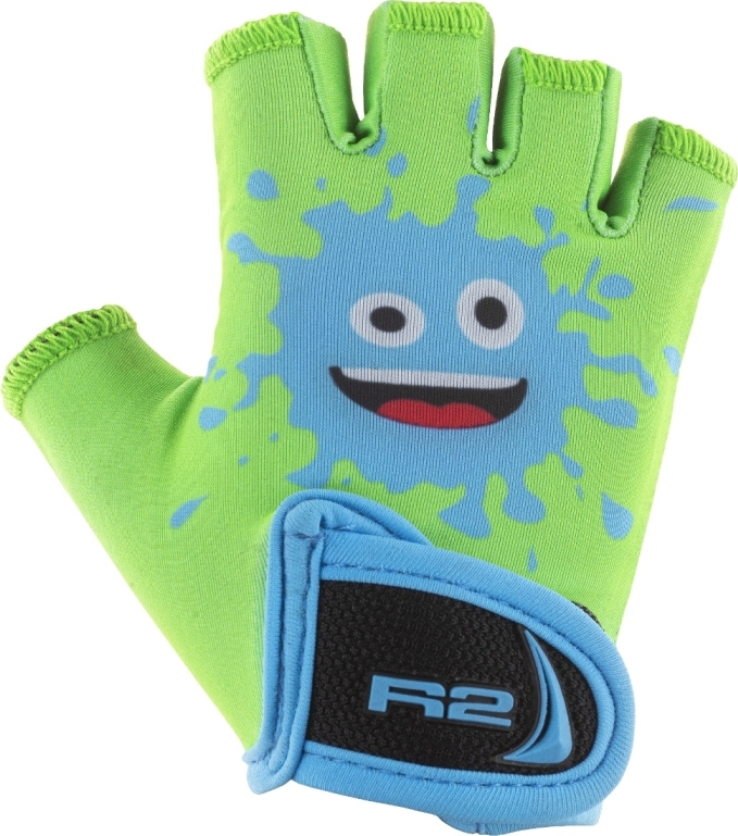 Dětské cyklistické rukavice R2 Voska zelené Velikost: 3Y