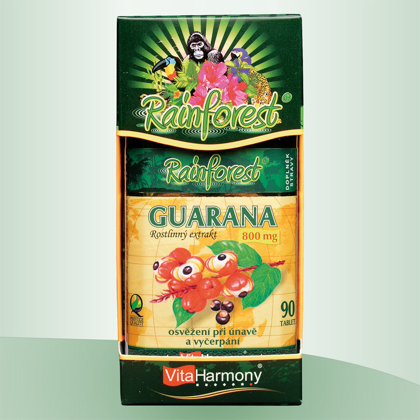 VitaHarmony RainForest® Guarana 800 mg - 90 tbl. - min. trvanlivost do 3.1.2025