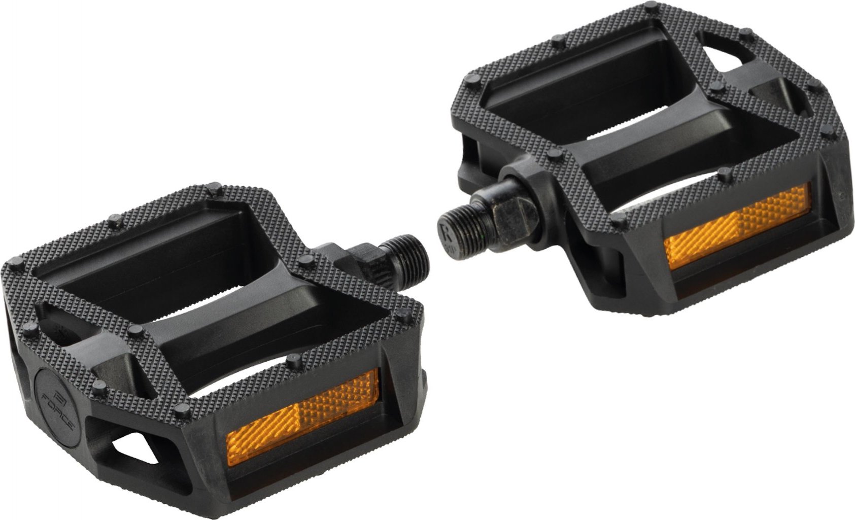 pedály FORCE ROLL plastové kuličková ložiska,černé