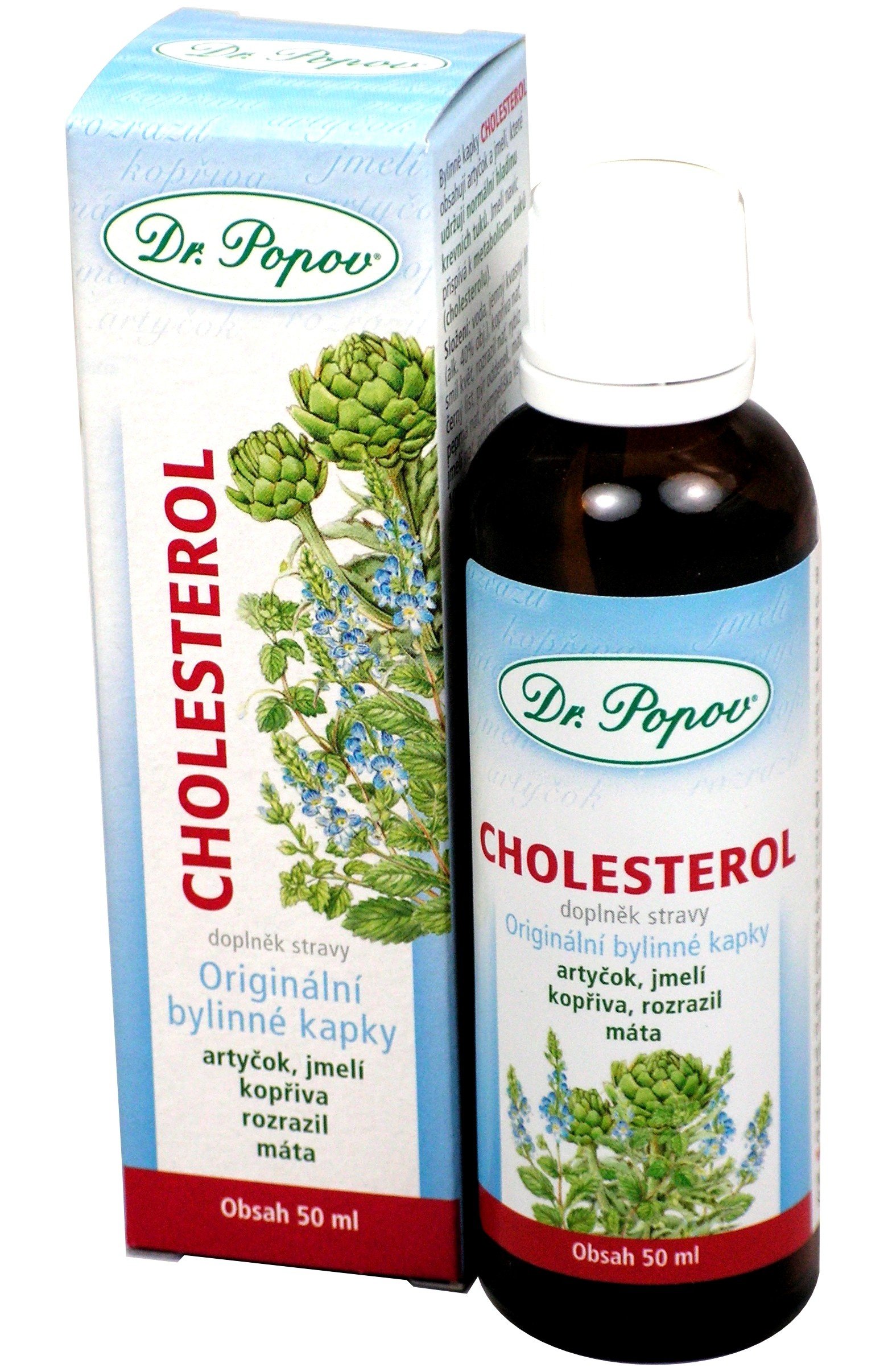 Dr. Popov Bylinné kapky Cholesterol, 100 ml
