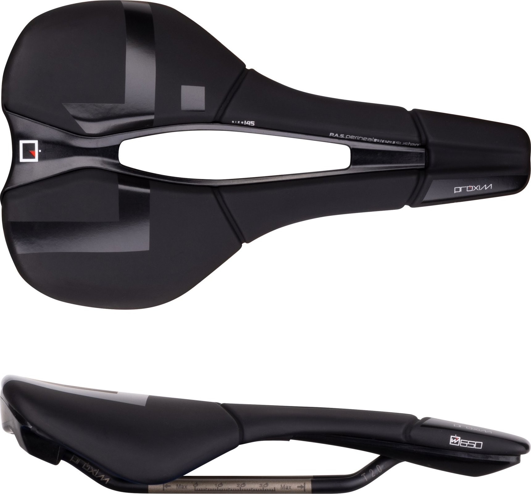 sedlo PROLOGO PROXIM W650 T2.0 145 SPORT, černé