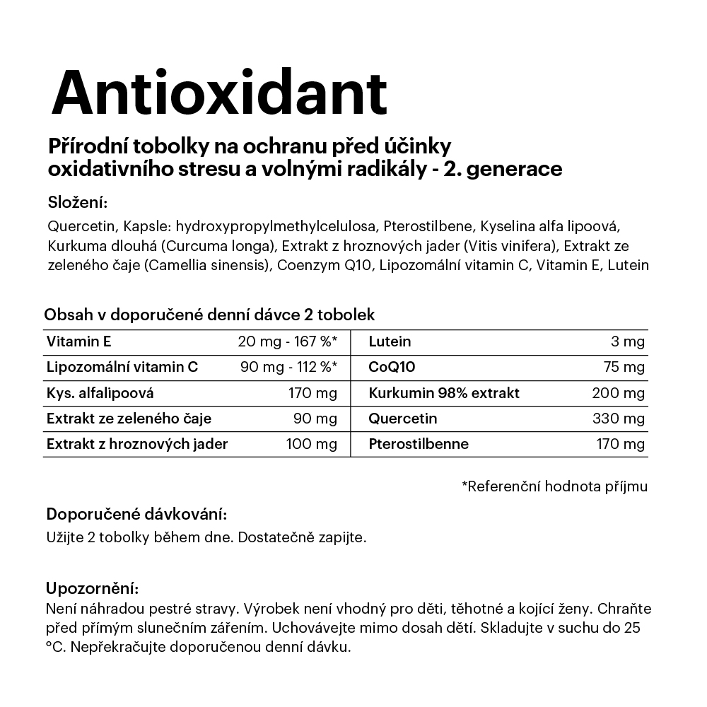 FLOW Antioxidant, 60 tobolek - min. trvanlivost do 01.03.2025