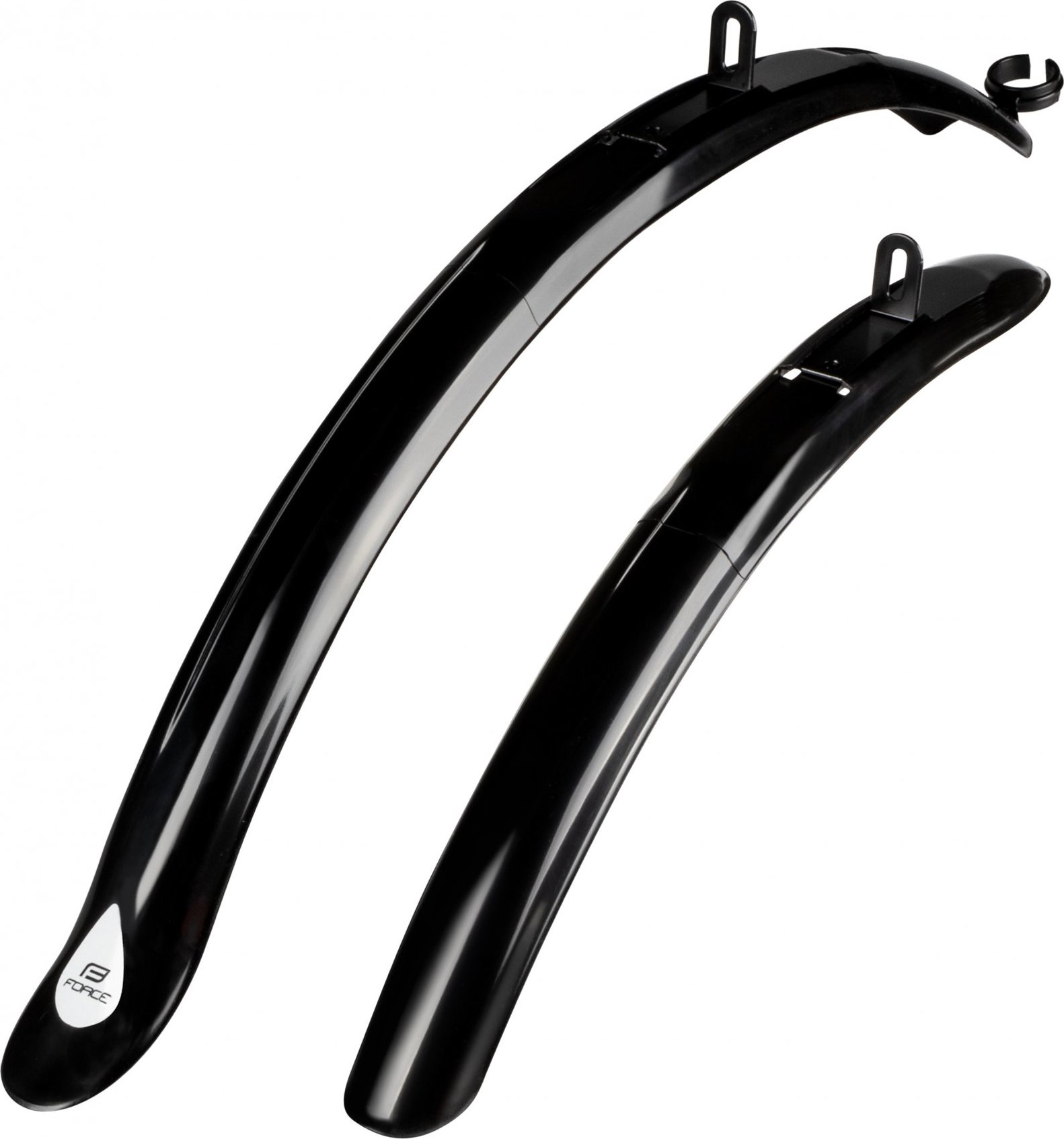blatníky FORCE 24 - 28" SPORT, plast, černé